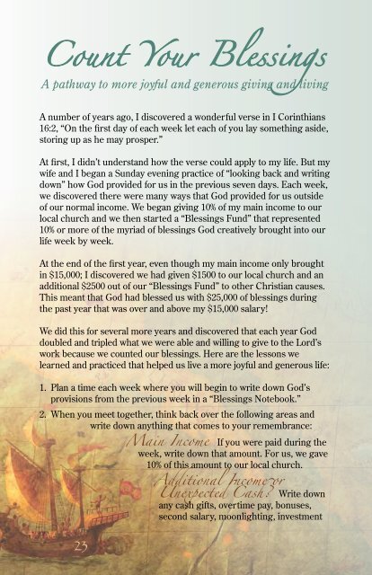 40 Day Generous Life Bible devotional - Kluth.org