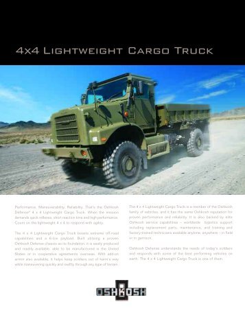 4x4 Lightweight Cargo Truck