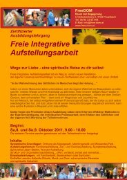 Freie Integrative Aufstellungsarbeit - FreeDOM