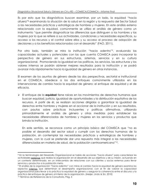 DiagnÃ³stico Situacional sobre Salud y GÃ©nero en CentroamÃ©rica y ...