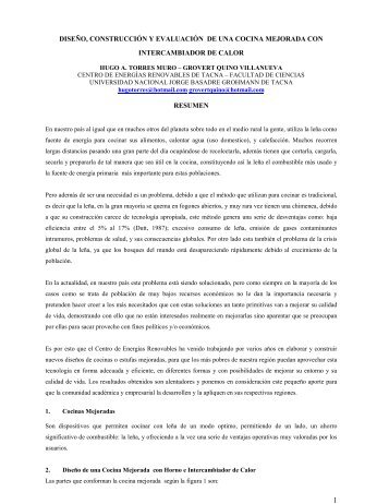 Diseño, construcción y evaluación de una cocina mejorada con ...