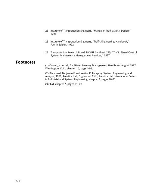 Transportation Management Center Concepts of Operations