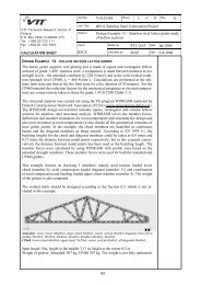 Stainless steel lattice girder made of hollow sections