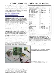 ck1406 - bi-polar stepper motor driver - Carl's Electronic Kits