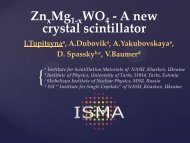 ZnxMg1-xWO4 - A new crystal scintillator