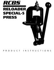 Reloader Special 5 Press Instructions - RCBS