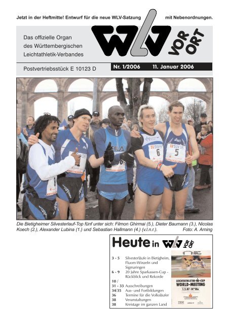 Ausgabe 01 - WÃƒÂ¼rttembergischer Leichtathletikverband