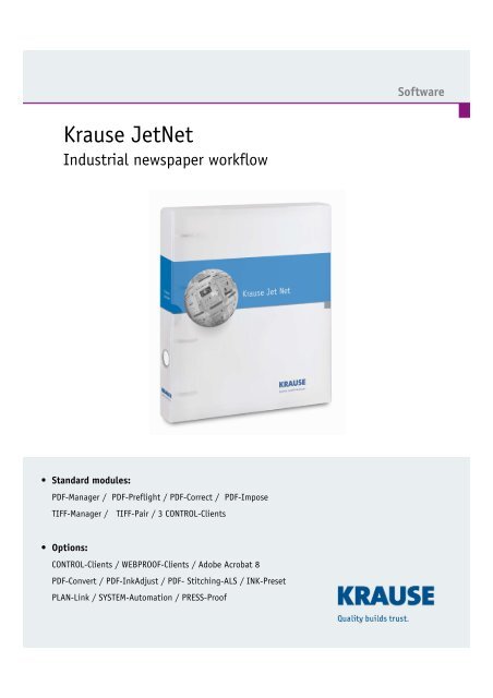 Krause Jetnet CTP Workflow - Krause-Biagosch Gmbh