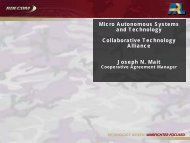 Micro Autonomous Systems and Technology (MAST) Collaborative ...