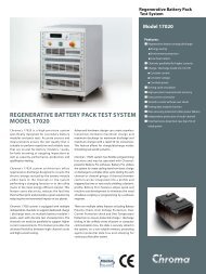 regenerative battery pack test system model 17020 - Chroma ...