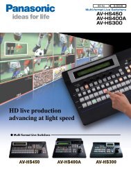 Panasonic AV-HS400A HD-SDI user manual - Talamas Panasonic AV-HS400A HD-SDI user manual - Talamas