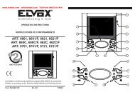 ELVOX 6601 Video Intercom Operating Instructions Guide