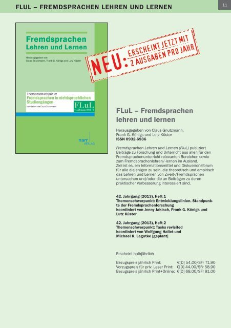 FREMDSPRACHENDIDAKTIK - Gunter Narr Verlag/A. Francke ...