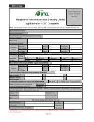 ADSL Application Form - BTCl