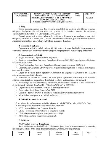 1. Scop Scopul acestei proceduri este de a prezenta modalitÄƒÅ£ile de ...