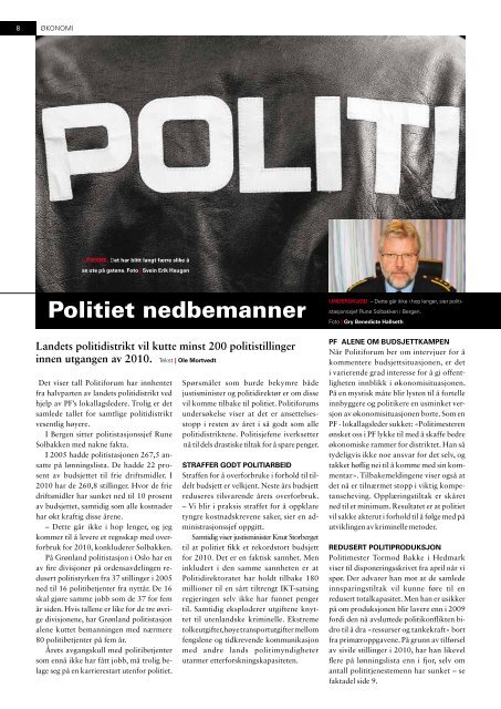 Nei - de fikk ikke jobb. - Politiforum