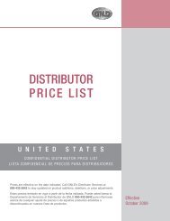 DISTRIBUTOR PRICE LIST