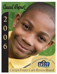 2006 Citizen Foster Care Review Board Annual Report