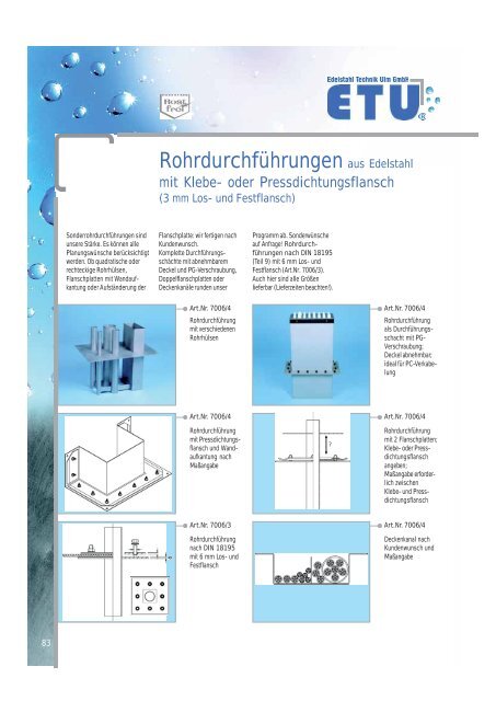 Rohrdurchführungen