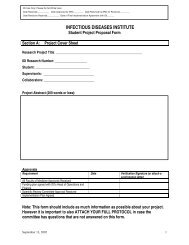 Student Project Proposal Form .pdf - Infectious Diseases Institute