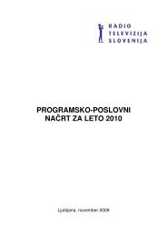 PROGRAMSKO-POSLOVNI NAÄRT ZA LETO 2010 - RTV Slovenija