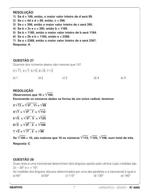 9Âº ano em 2013 - ColÃ©gio OBJETIVO