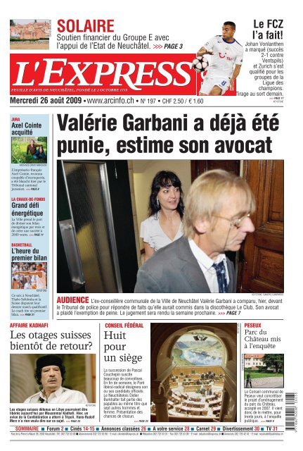 En Bref Arcinfo Ch