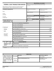 OMB Standard Form 272/Federal Cash Transactions Report