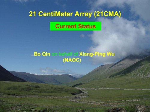 21CMA - Welcome to NAOC