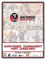 2011-2012 Sanctioned Tournament Host Guidelines - Ontario ...