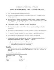 1 ORTHOGONAL POLYNOMIAL CONTRASTS INDIVIDUAL DF ...