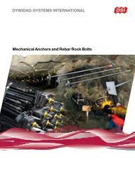 Mechanical Anchors and Rebar Rock Bolts - dywidag uk