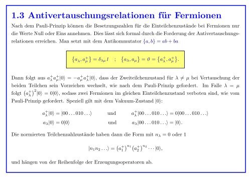 Quantenmechanik gebundener Atome - Institut für Theoretische Physik