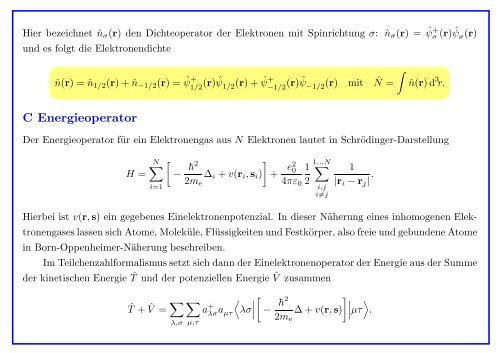 Quantenmechanik gebundener Atome - Institut für Theoretische Physik