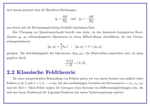 Quantenmechanik gebundener Atome - Institut für Theoretische Physik