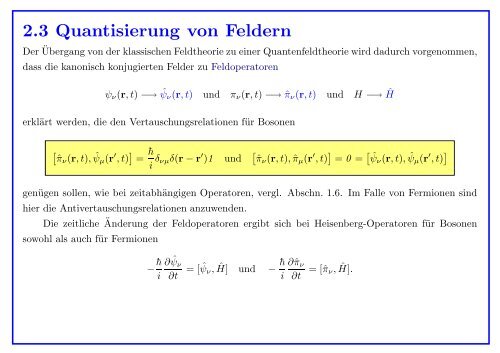 Quantenmechanik gebundener Atome - Institut für Theoretische Physik