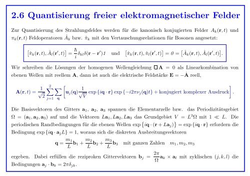 Quantenmechanik gebundener Atome - Institut für Theoretische Physik