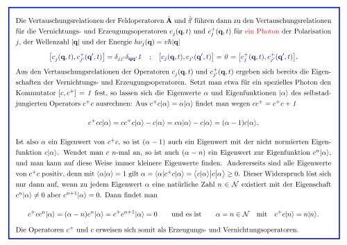 Quantenmechanik gebundener Atome - Institut für Theoretische Physik