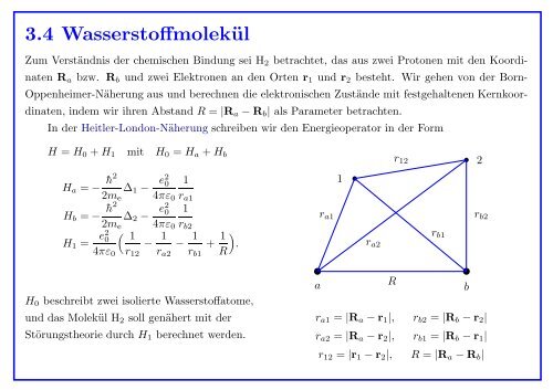 Quantenmechanik gebundener Atome - Institut für Theoretische Physik