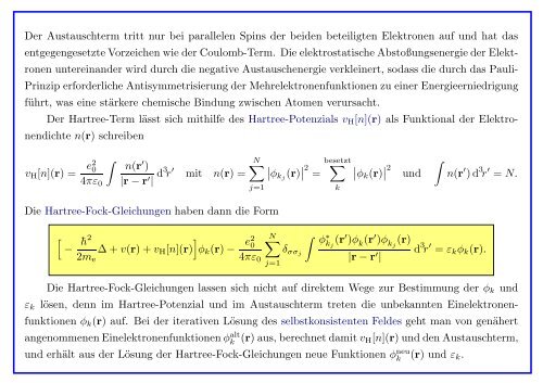 Quantenmechanik gebundener Atome - Institut für Theoretische Physik