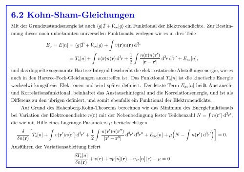 Quantenmechanik gebundener Atome - Institut für Theoretische Physik