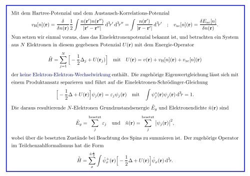 Quantenmechanik gebundener Atome - Institut für Theoretische Physik