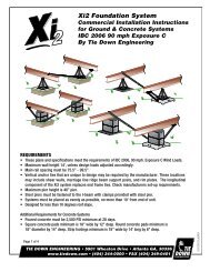 Xi2 Foundation System - Tie Down Engineering Restricted Web Sites