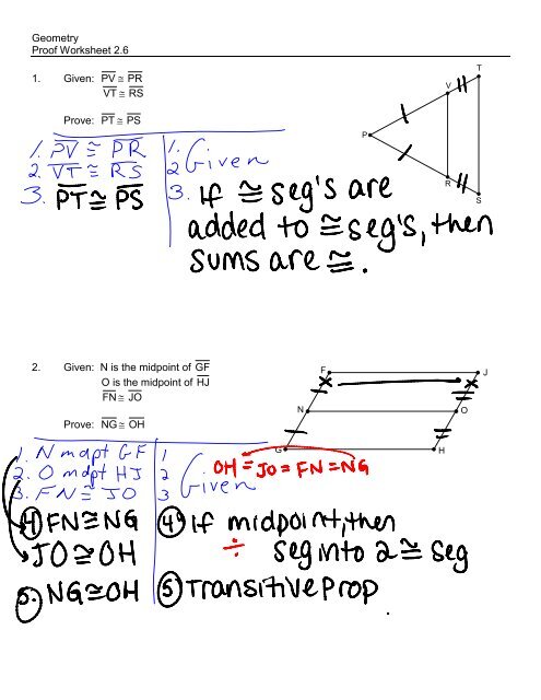 geometry 2.1.3 homework answers