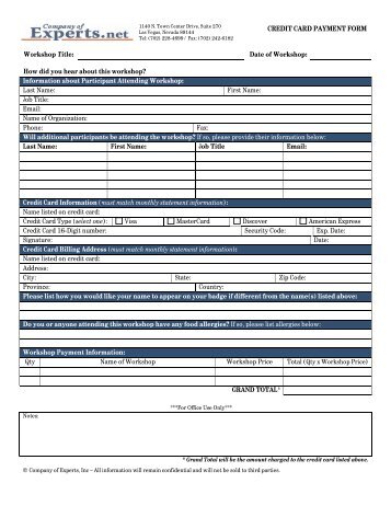 credit card payment form - The Center for APPRECIATIVE INQUIRY