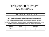 RAIL COACH FACTORY KAPURTHALA