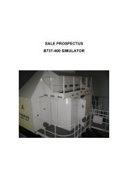 SALE PROSPECTUS B737-400 SIMULATOR - Turkish Airlines