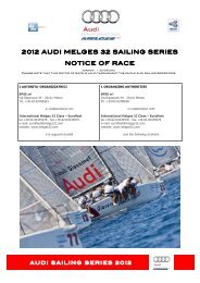 Notice of Race - the Melges 32 Class Association