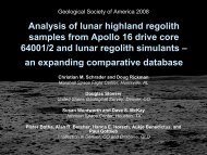 Analysis of lunar highland regolith samples from Apollo 16 drive ...