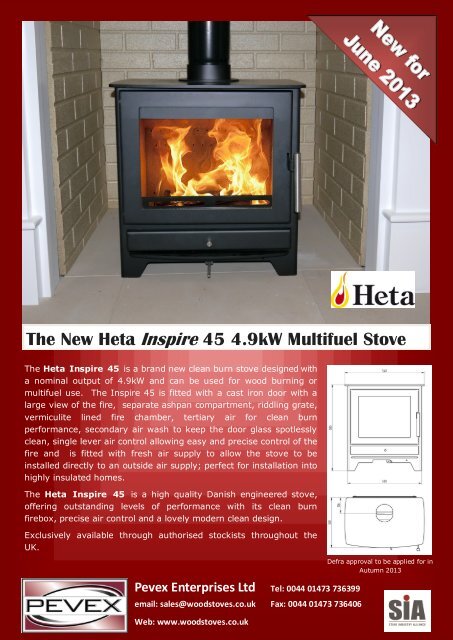 Heta Inspire 40 & 45 Stove - Woodstoves.co.uk